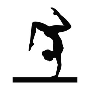 Sports Clipart: Black Gymnastics Silhouette Handspring Tumbling Action Pose  With Hands Down Toward Floor Digital Download Svg Png Dxf Pdf -  Canada