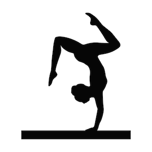 Sports Clipart: Black Gymnastics Silhouette Handspring Tumbling Action Pose  With Hands Down Toward Floor Digital Download Svg Png Dxf Pdf -  Canada