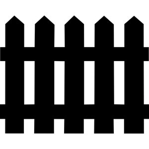 Picket Fence SVG Cut File: Vector Clipart (Digital Download)
