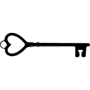 Vetor Svg de chave de coração, arquivos de corte de chave, imagem de corte de chave em forma de coração, arquivo de corte e gravação Dxf, download digital clipart