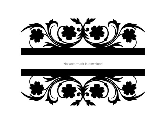 Download Split Name Monogram Mailbox Monogram Svg Mailbox Split Frame Mailbox Swirl Frame Mail Box Frame Divider Svg Clip Art Art Collectibles