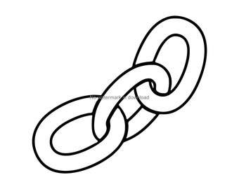 Chain Silhouette SVG Svg Dxf Cricut Silhouette Cut File - Etsy