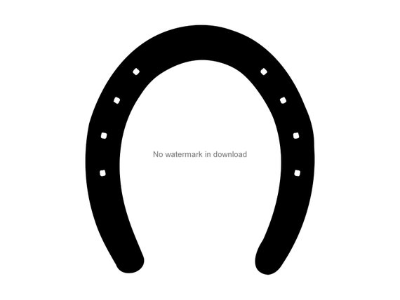 Download Free Horseshoe Cut Files For Cricut Horseshoe Digital Clip Art Etsy SVG Cut Files