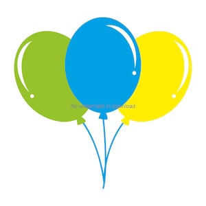 Balloons Svg Vector Image, Balloons Printable Jpg Clipart, Balloons Svg Clipart Image, Balloons Png Clipart Download, Balloons Cut File