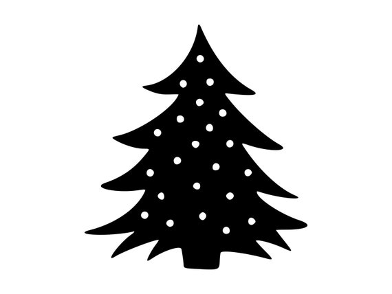 Christmas Tree Svg Design Christmas Tree Svg Clipart  Etsy