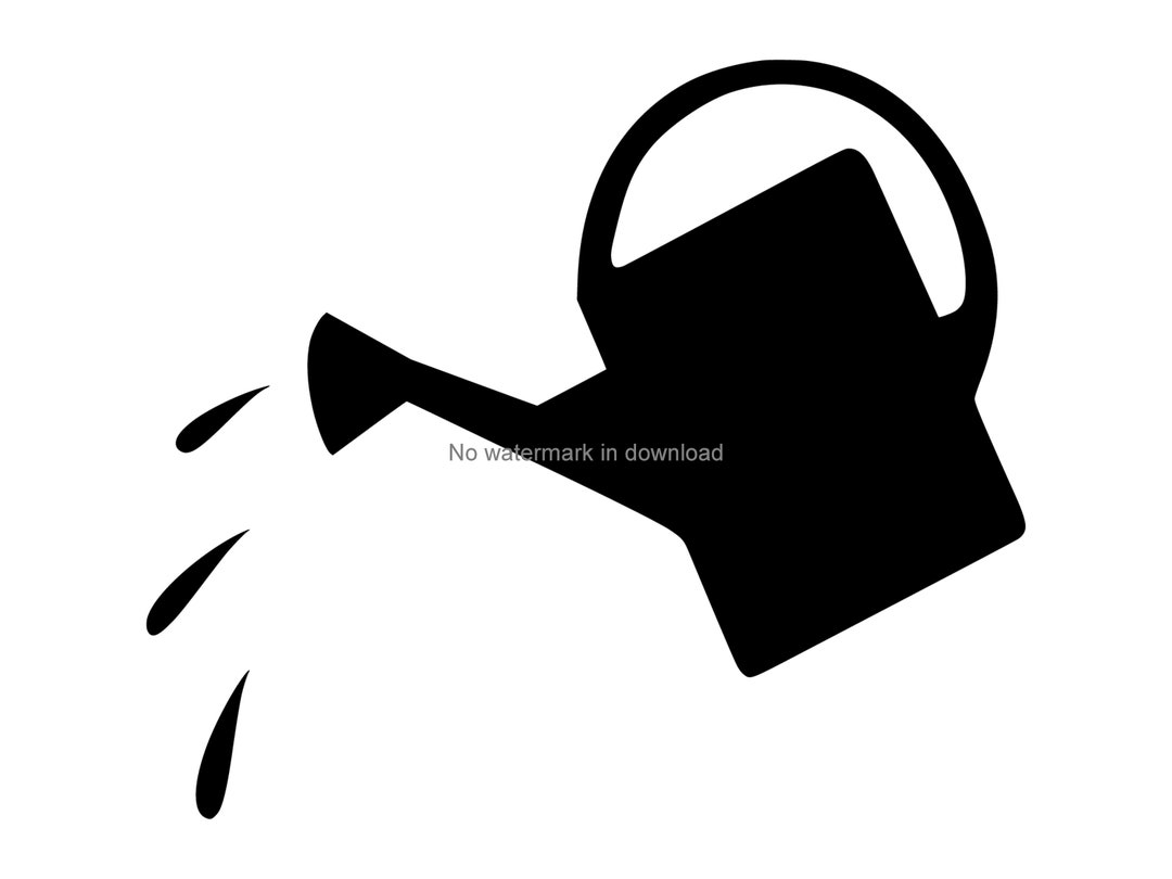 Watering Can Clipart, Gardening Svg, Watering Can Svg File, Watering