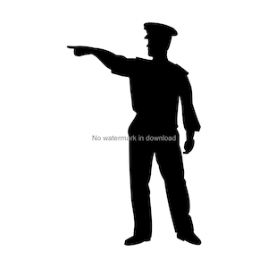 Police Officer SVG: Cop Clipart, T-Shirt Design (Digital Download)