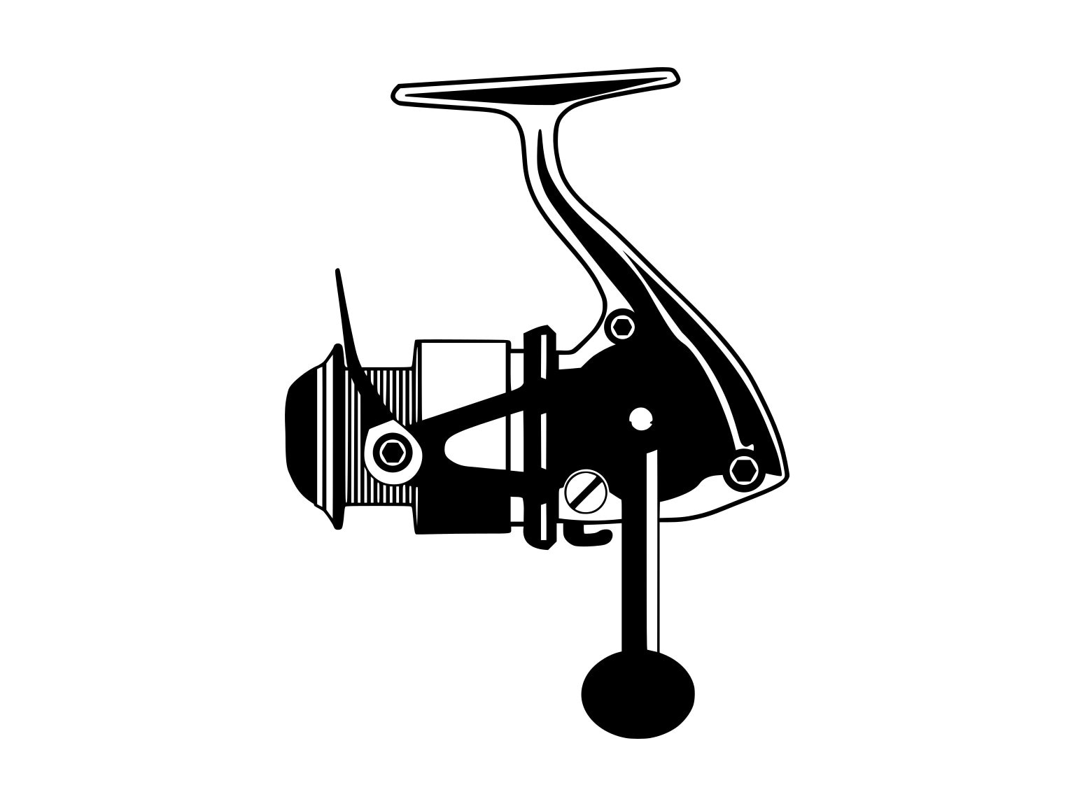 fish reel svg Good Times Fishing Design Digital Cut File For Silhouette Machine Keeping it reel SVG |