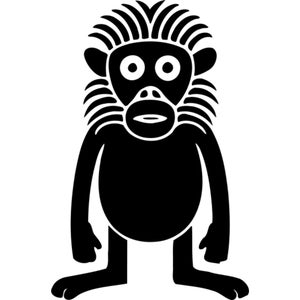 Baviaan Clip Art Snijden Afbeelding Dxf Bestand Baviaan Foto Pdf Clip Art Webp Design Vector Art Bestand Commercieel gebruik