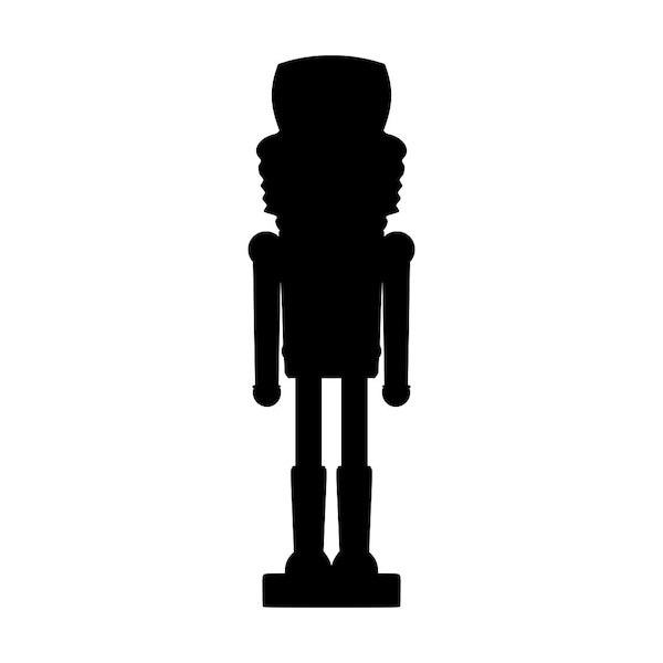 Nutcracker silhouette Svg 2 Christmas Svg Nutcracker Clipart Silhouette, Png Dxf Files For Cutting