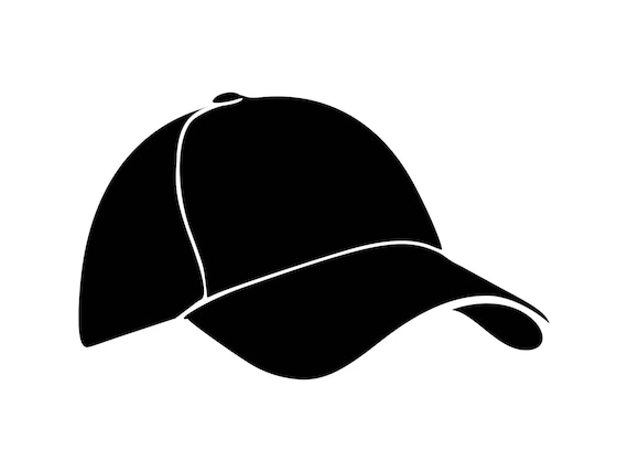 Baseball Cap Svg Hat Svg Cap Svg Clipart Silhouette Decal Etsy