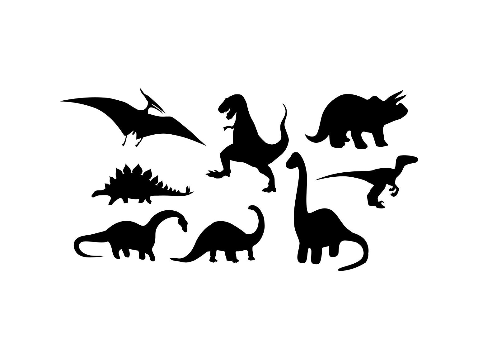 Dinosaur Svg Dinosaur Svg Clipart Dinosaur Silhouette Cut ...