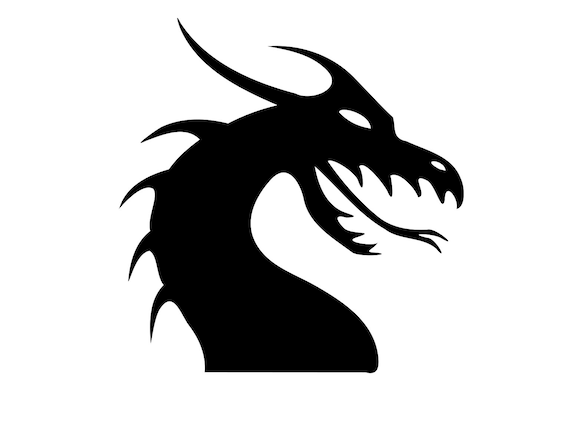 Download Dragon Svg Svg Dragon Clipart Silhouette Dragons Svg Dragon Etsy