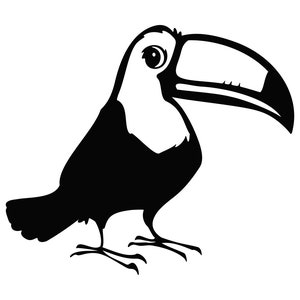 Toucan Silhouette: Bird Clipart, Vector Image (Digital Download)