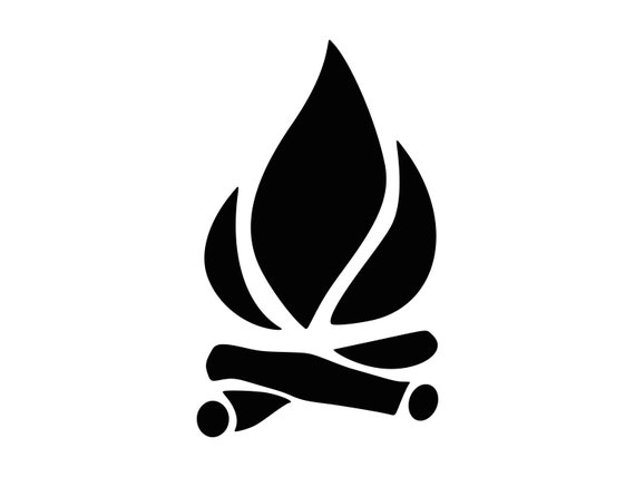 Lagerfeuer Svg Lager Feuer Svg Feuer Camping Silhouette Etsy