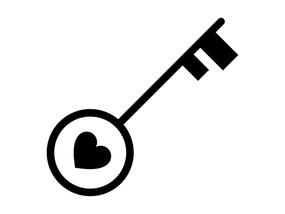 Download Heart Svg Heart Key Svg Key Silhouette Vector Png Dxf Svg ...