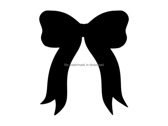 Bow Svg Files Bow Silhouette Cut File Bow Svg Clipart Image | Etsy