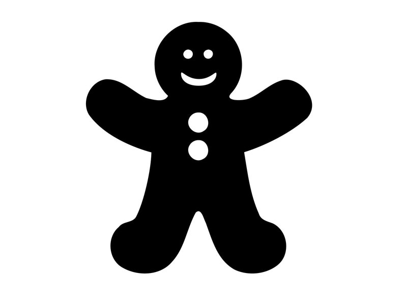 Gingerbread Man Svg Christmas Svg Gingerbread Svg Vector Etsy