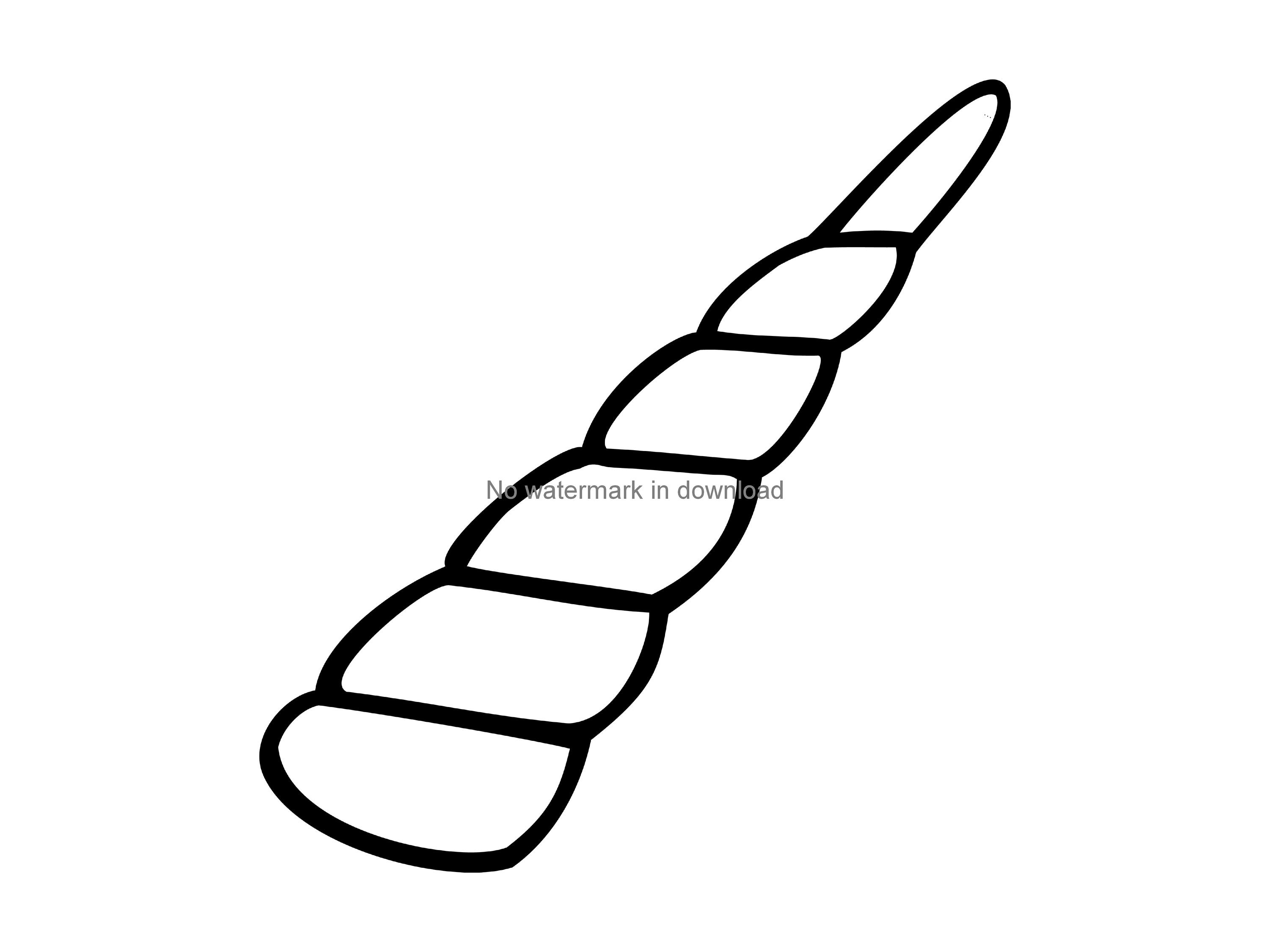 Unicorn horn clip art