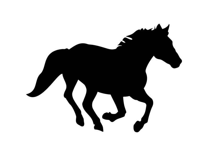 Download Running Horse Svg Galloping Horse Svg Silhouette Cutting ...
