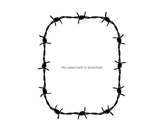 Barbed Wire Svg Bundle,fence Fencing Svg,barbed Wire Vector Clipart Svg ...
