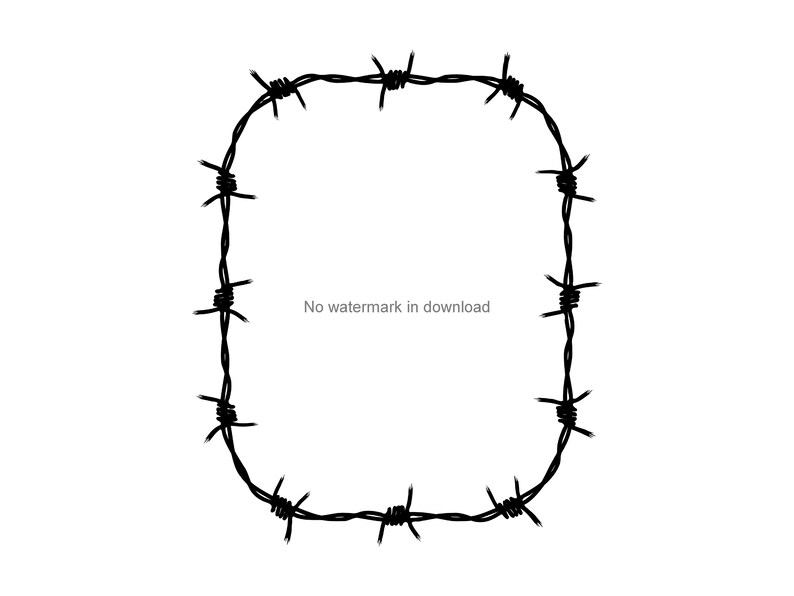 Download Clip Art Barbed Wire Dxf File Barbedwire Svg Bundle Barbedwire Cutting Image Barbed Wire Files For Cricut Art Collectibles