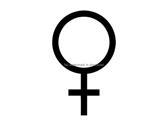 Download Female Symbol Svg Digital Cut File Female Gender Symbol Iron Etsy