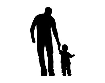 Father And Son Svg Dxf Png, Father And Son Vector, Father And Son Printable Clipart, Father And Son Svg Cutting Files