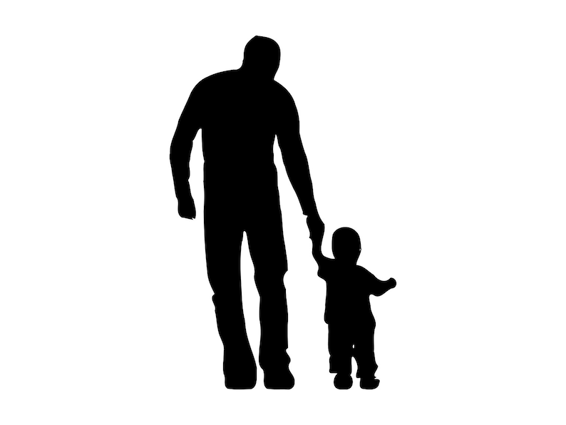 Download Father And Son Svg Dxf Png Father And Son Vector Father And | Etsy