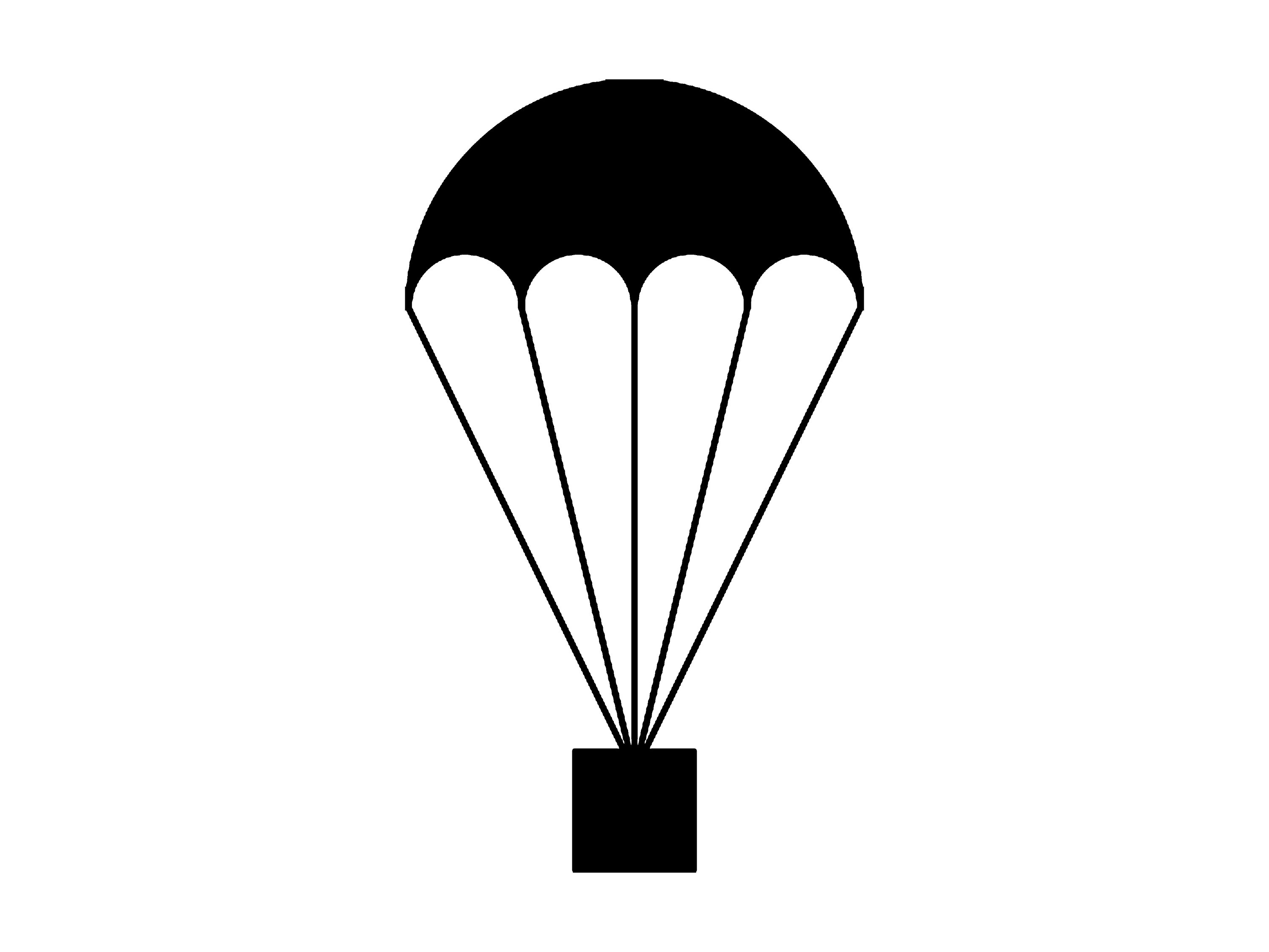 Parachute Svg Silhouette Cutting File Clipart SVG DXF jpg png | Etsy