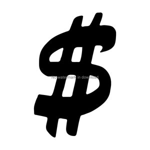 Dollar Sign SVG: Clip Art, Cut Files (Digital Download)