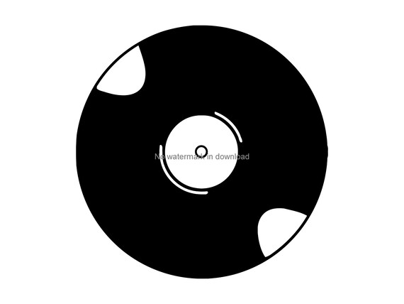 Download Vinyl Record Svg Album Clipart Vinyl Record Cutting Image Etsy