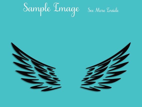 Download Free Angel Wings Svg Cutting Image Angel Wings Vector Angel Wings Etsy SVG Cut Files