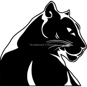 Panther SVG Cut File: Wildcat Clipart, T-Shirt Design (Digital Download)