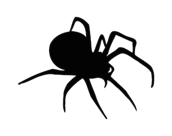 Black Spider SVG Cut File: Halloween Clipart (Digital Download)