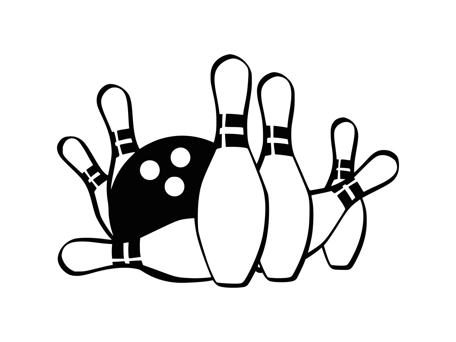 ten pin bowling clipart pictures