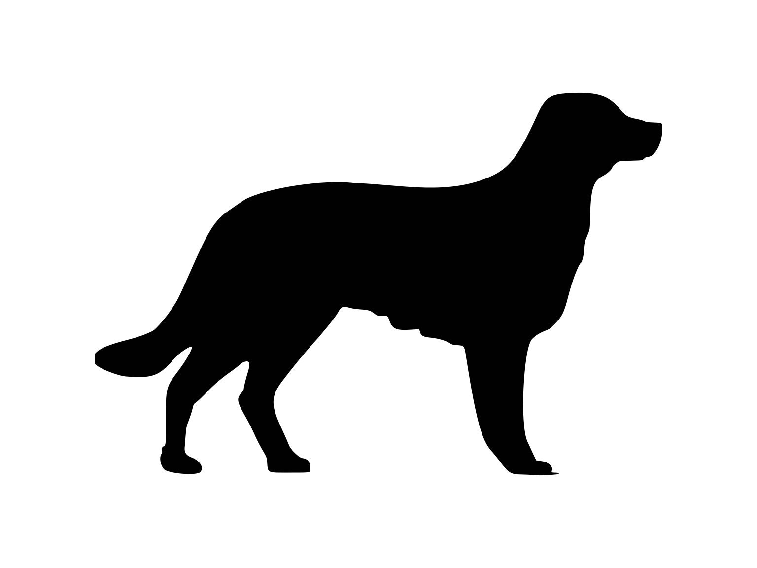Download Black Lab Svg Labrador Dog Svg Silhouette Cutting File Etsy
