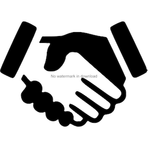 Handshake Dxf Datei, Handshake Clipart Bild, Handshake Cut Dateien, Druckbare Clipart