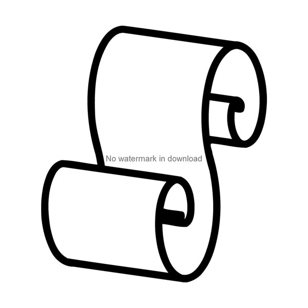 Scroll Outline Clipart, Scroll Outline Dxf, Scroll, Svg File, Scroll, Files For Cutting, Scroll, Cut Files, Scroll, Cutting Cut Files