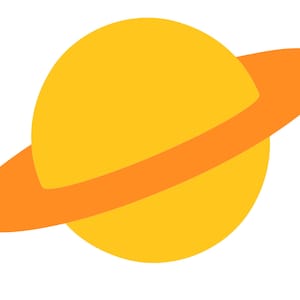 SVG-snijbestand Saturnus: Planet Vector, T-shirtontwerp (digitale download)