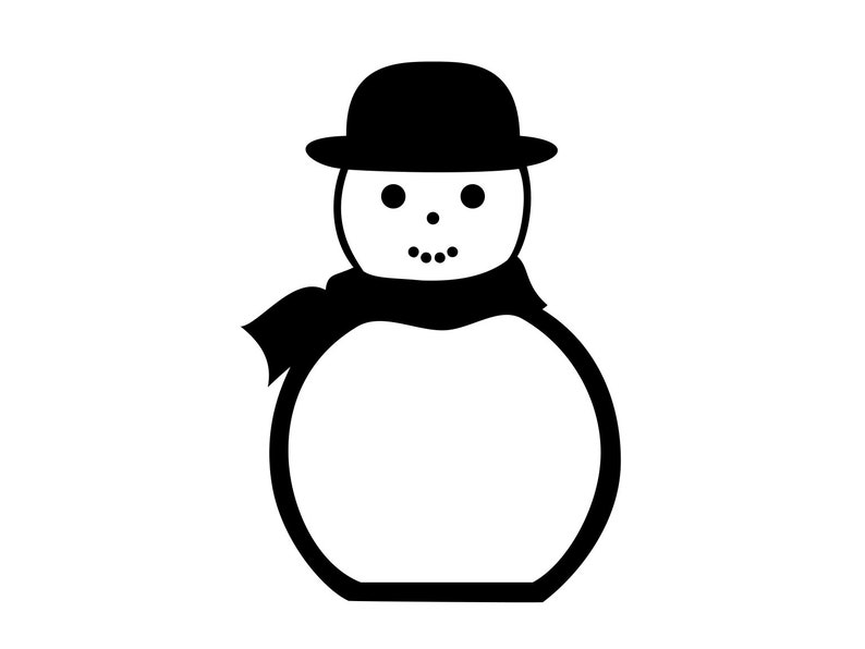 Download Snowman Svg Snowman Clipart Snowman Cut File Holiday Svg Etsy