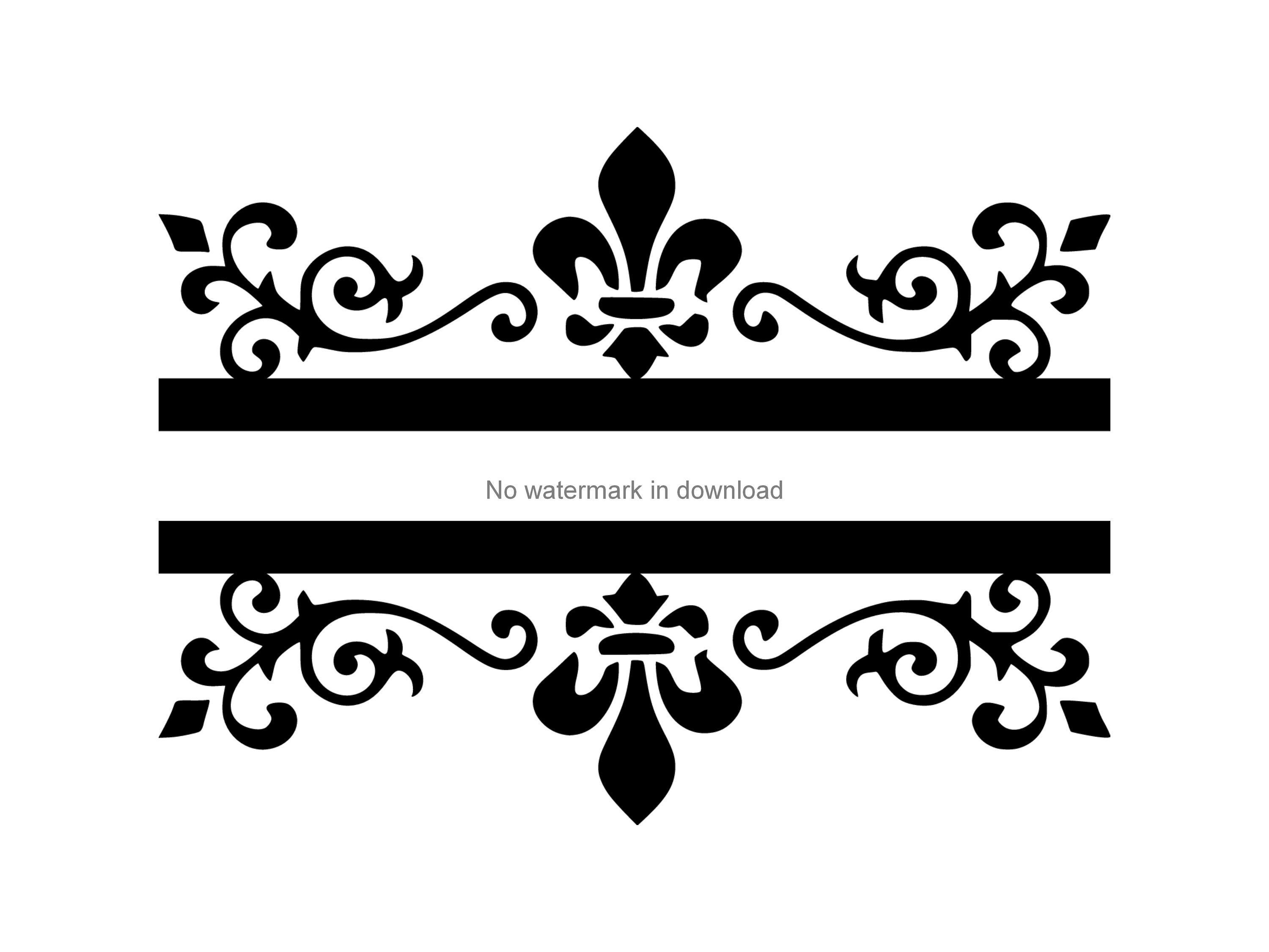 Name Border Dxf Clipart Name Border Svg Clipart Image Name Etsy