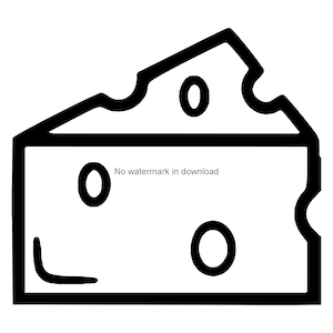 Cheese Svg Instant Download, Cheese Svg Dxf Png, Cheese Clipart Svg, Cheese Clipart Image, Cheese Vinyl Cut File, Cheese Cutting Clipart