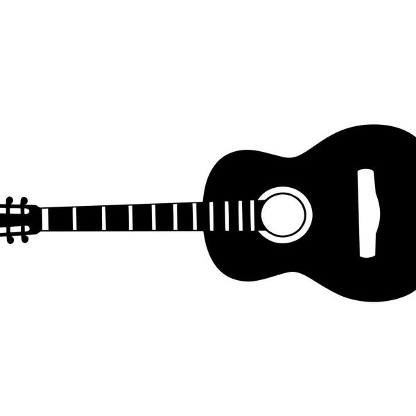 Acoustic Guitar Svg Dxf Cut File, Acoustic Guitar Cut Files, Acoustic Guitar Clip Art, Acoustic Guitar Vinyl Cut File, Acoustic Guitar Eps