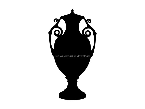 Urn Clip Art Svg Urn Silhouette Cut File Urn Cutting Cut Etsy