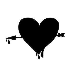 Blutendes Herz Clipart Bild, Blutendes Herz Laser Svg, Blutendes Herz Clipart, Blutendes Herz Svg Plotterdatei
