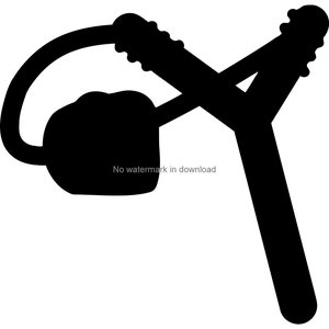 Sling Shot Clipart: SVG DXF PNG Laser Cut File (Digital Download)