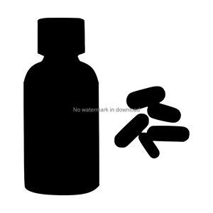Medicine Svg, Medicine Bottle, Medication Svg, Medicine Cutting Cut File, Medicine Png, Medicine Clipart, Medicine Files For Silhouette