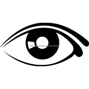 Silhouette de l’œil svg, image de coupe de l’œil svg, image oculaire dxf, image oculaire svg, images imprimables pour les yeux, clipart oculaire svg