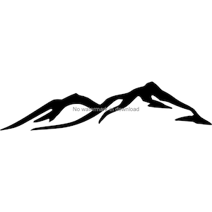 Mountain SVG Clipart: Adventure Cut File (Digital Download)